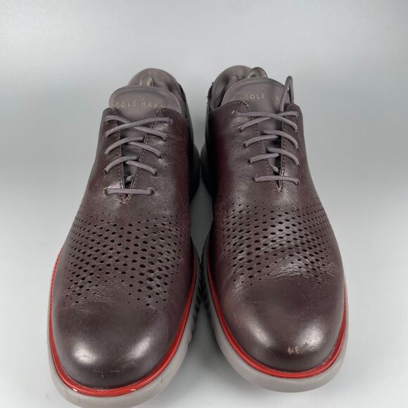 Cole Haan 2.Zerogrand Laser Men\'s Size 9.5 M Gray Leather Wingtip Oxfords Casual main image 8